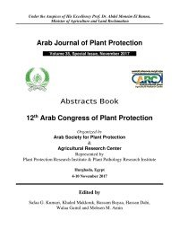 Arab Journal of Plant Protection