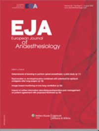 European Journal of Anaesthesiology