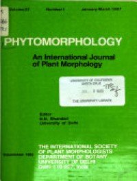 Phytomorphology: An International Journal of Plant Morphology